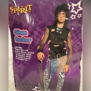Men’s cosplay Halloween costume glam rocker